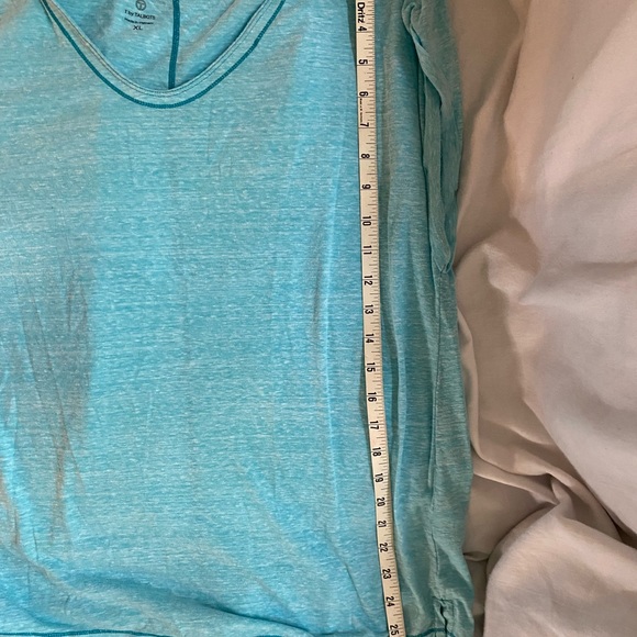 2PC Talbots Skirt & Top Lilac Purple Blue Aqua Paisley Floral size 14W - Picture 4 of 13